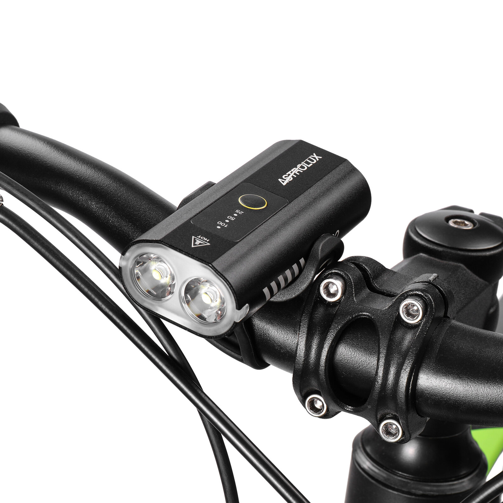 Latarka rowerowa Astrolux BC2 Double LED 800LM za $9.89 / ~40zł