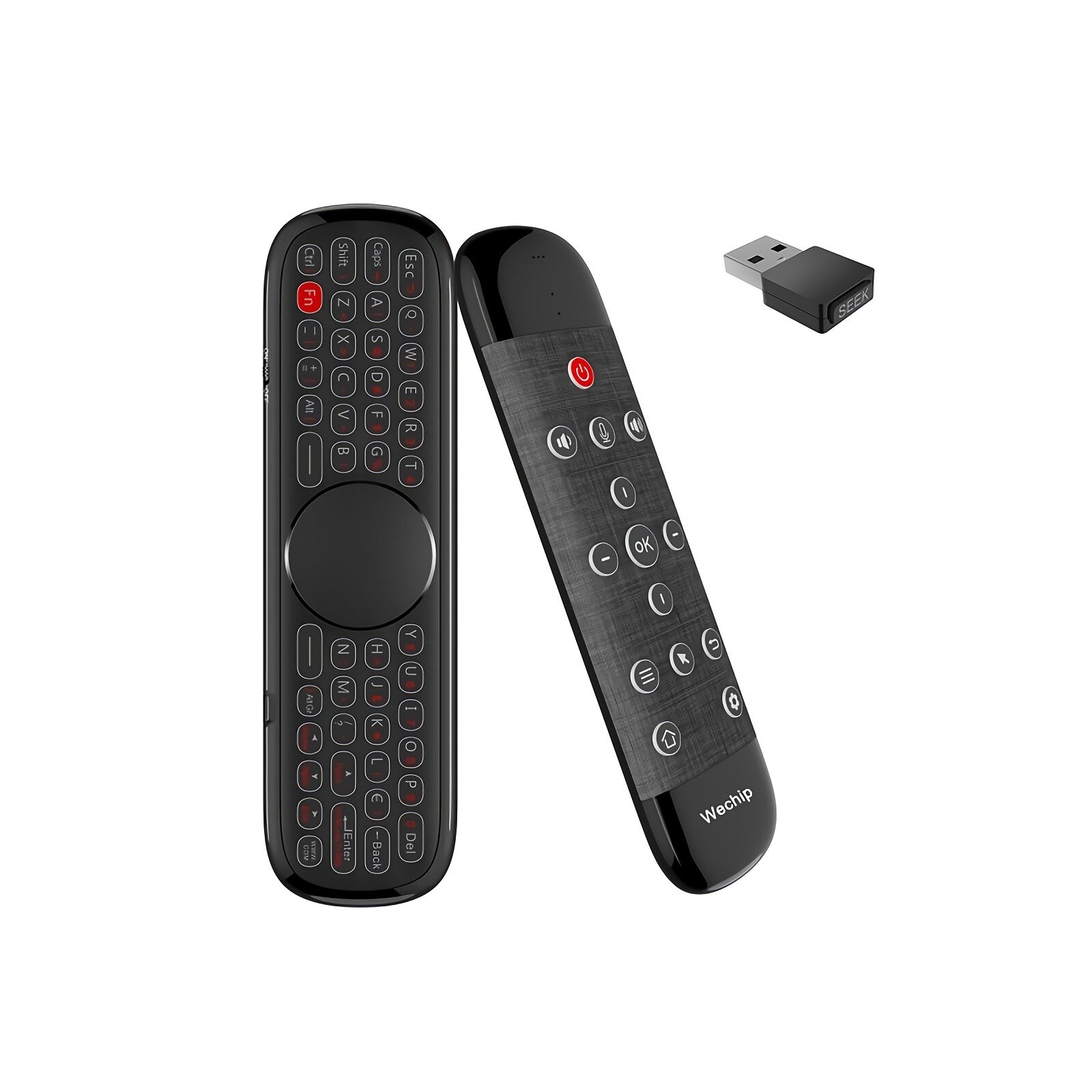 

Wechip W2 Pro Air Mouse Senza Fili 2.4g 6 Axis Gyros TouchPad Anti-Lost Function Fly Air Mouse Por Firestick / Android T