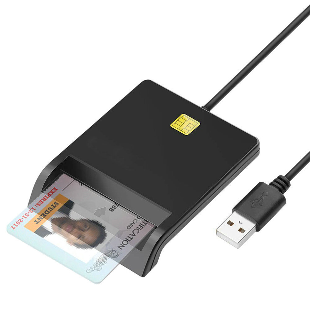 Smart Card Reader USB 2.0 Geschikt voor ATM IC Bankkaart ID-kaart CAC Sim-kaart Multifunctionele kaa