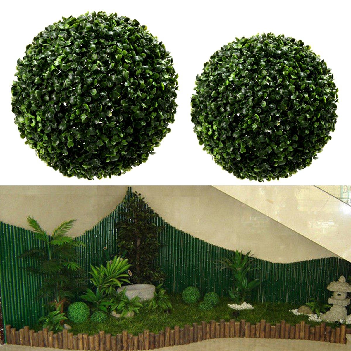 Kunstmatige groene gras bal Topiary opknoping Garland Home Yard bruiloft decoraties