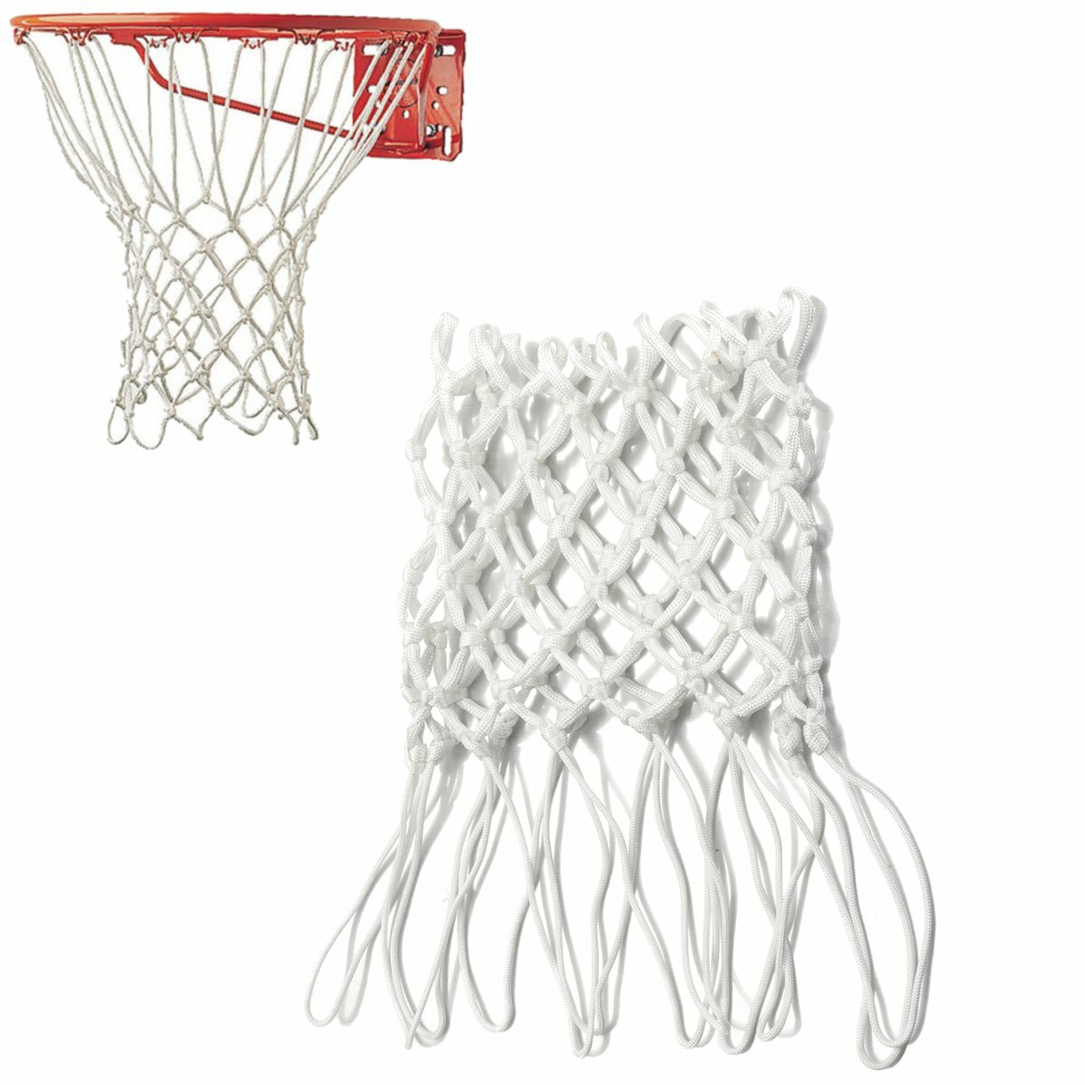 50 cm Kids Basketbal Net 12 Loop Basketbal Hoepel Mesh Professionele Vervanging Netto Kinderen Outdo