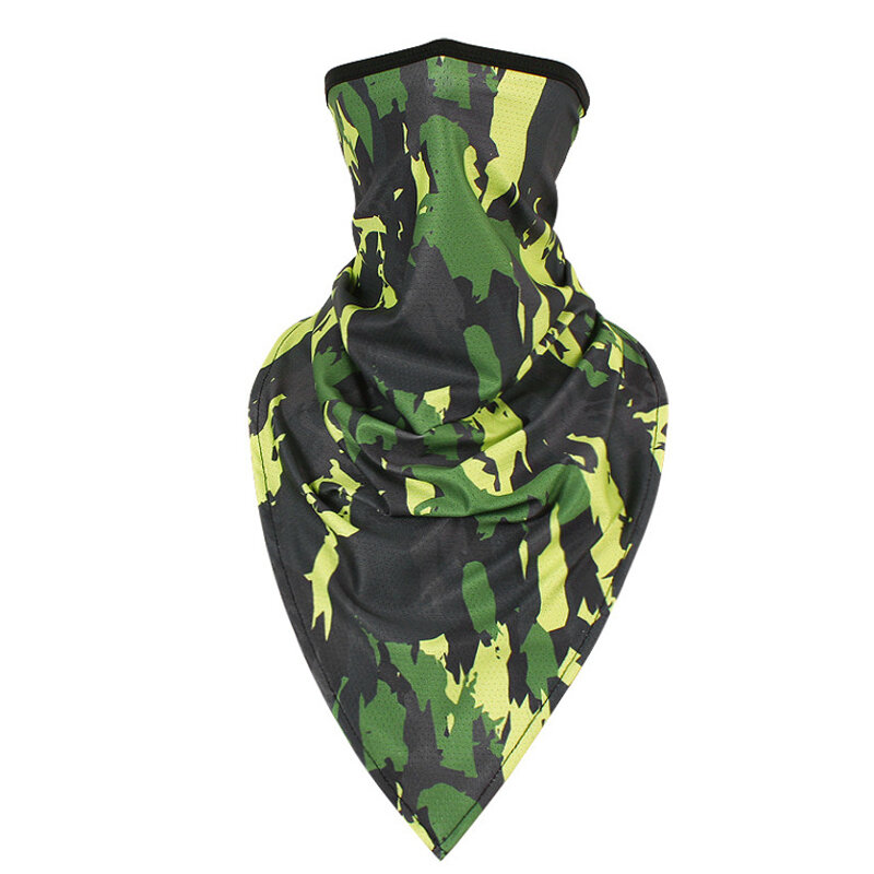 Facemask Camouflage Triangular Binder head Bands Outdoor Riding Windproof Mask Army Fans Tactical He