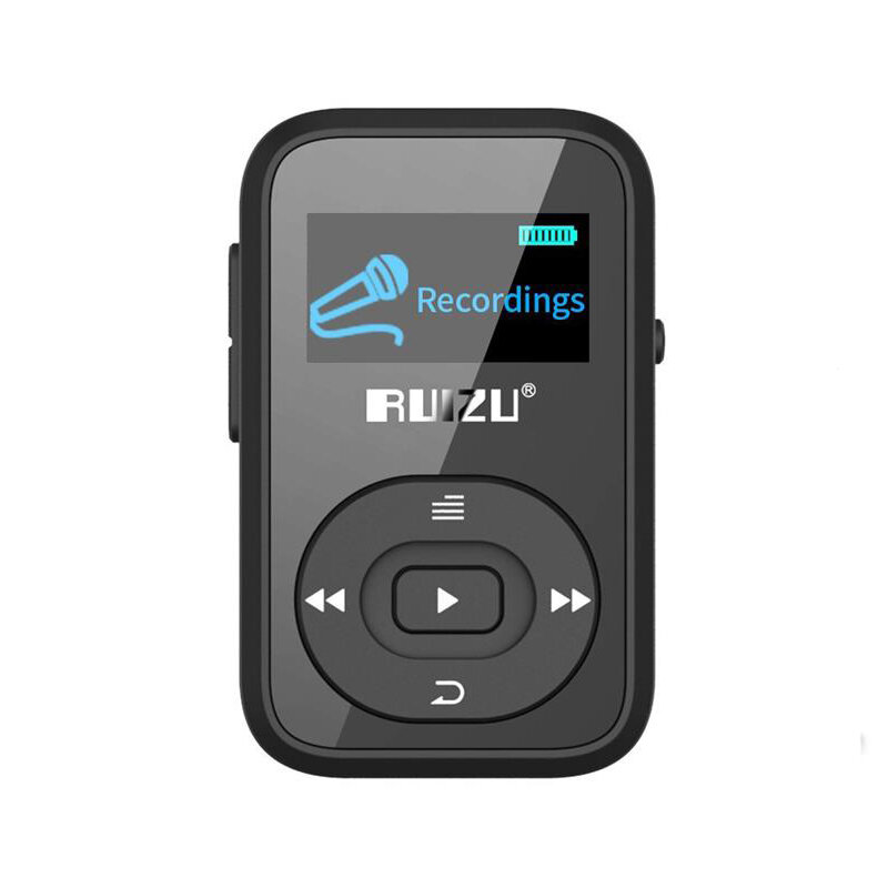 Ruizu X26 Clip bluetooth 8GB Sport MP3 Music Player Voice Recorder FM Radio Support TF Card