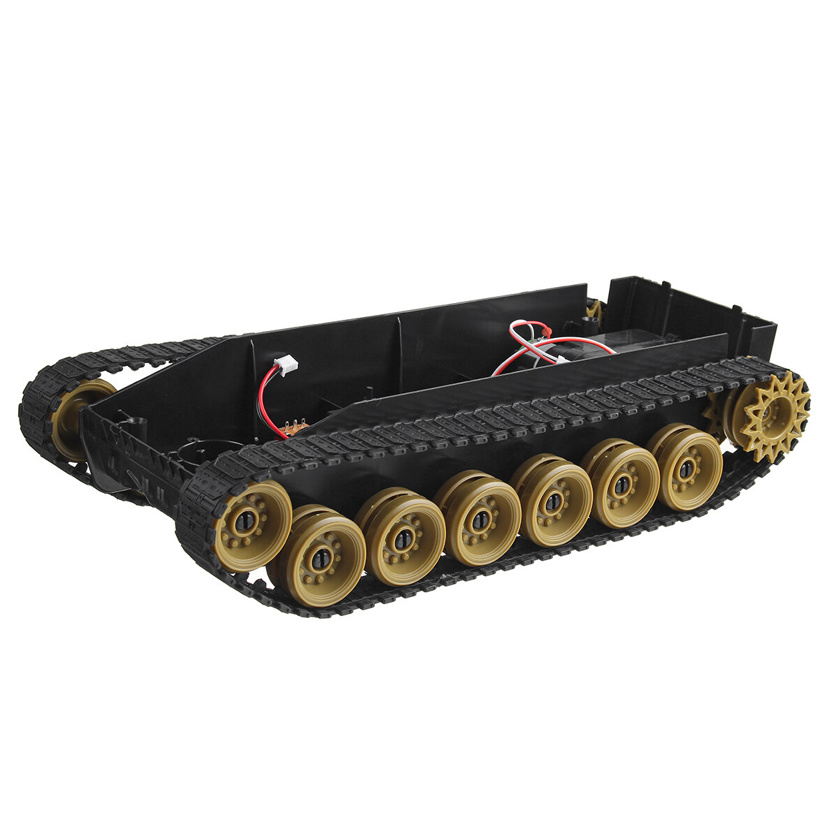 3V-9V DIY schokabsorberende slimme robot tank chassis Crawler carkit met 260 motor