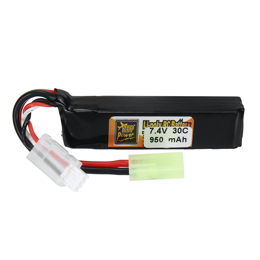 

ZOP Power 2S 7.4V 950mAh 30C LiPo Battery T Plug for RC Car Airplane Helicopter FPV Racing Drone