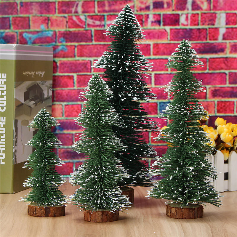 ミニクリスマスツリーホームウェディング装飾用品木小さな松 от Banggood WW