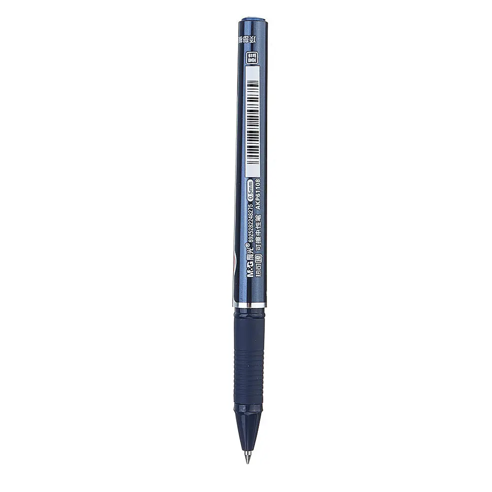 M G 12 Packs Hot Erasable Gel Pens Mo Yi Rub 0.5mm Erasable Gel Pens Neutral Pen AKP61108 Boxed 12 Pcs