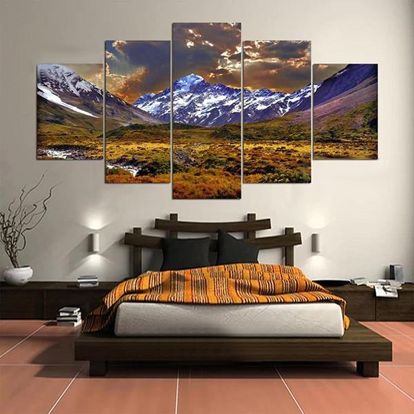 5Cascade Lateau And DuskCanvas Wall Painting Picture Home Decoration Without Frame Including Ins