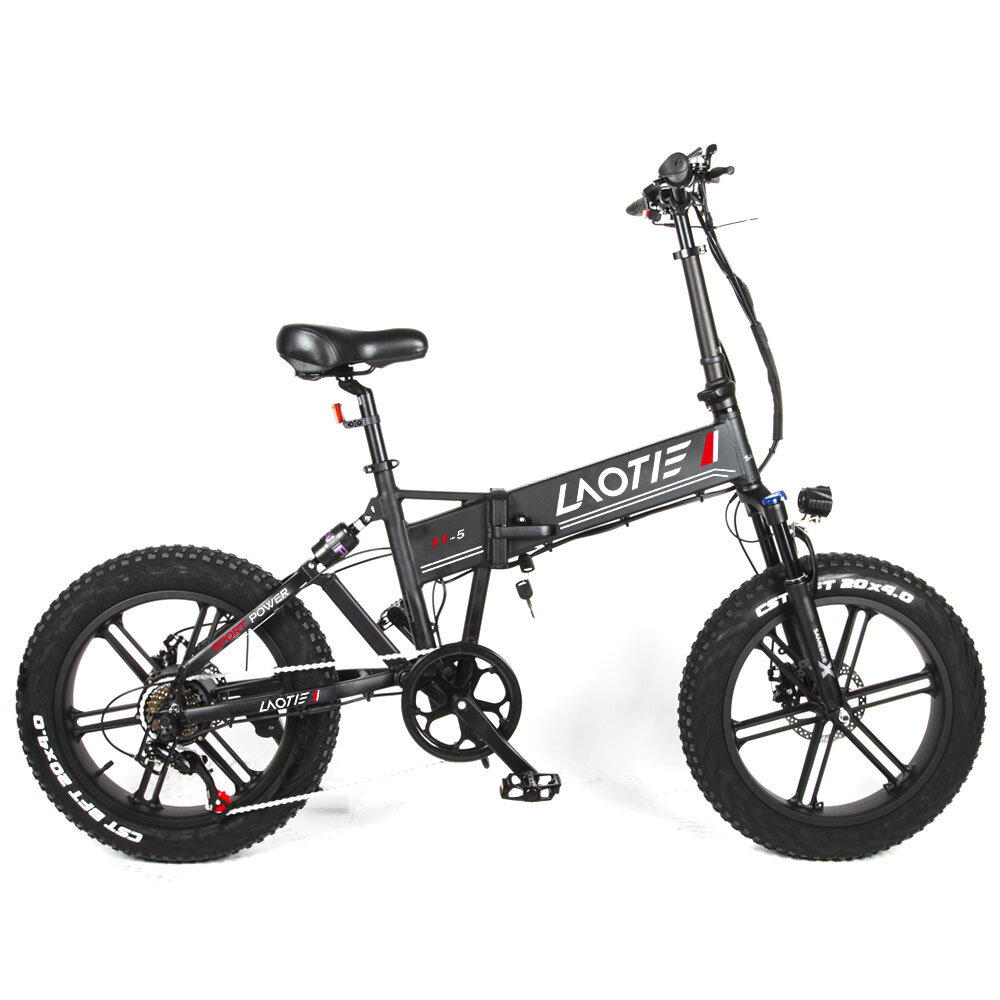 best price,laotie,ft5,fat,tire,48v,10ah,500w,folding,electric,moped,discount