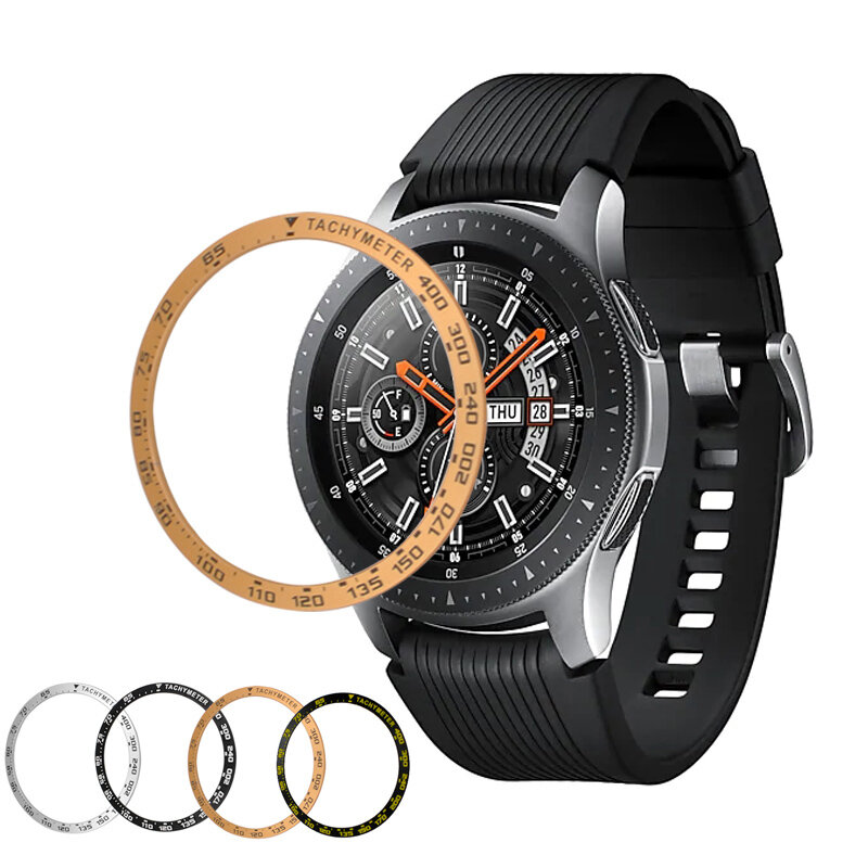 Bakeey time / speed tachymeter scale metal outer edge cover watch bezel ring dial for samsung galaxy watch 42mm