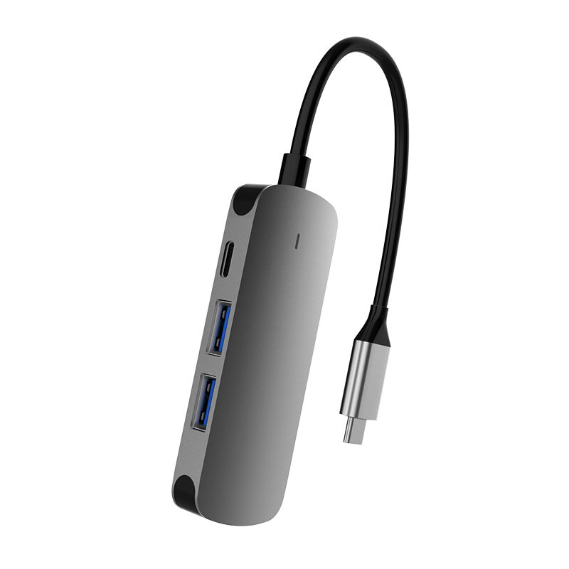 BX4H 4-in-1 USB-C-adapterkabel naar HDMI met 2 USB3.0A en Type C Female Hub Dock Station voor tablet