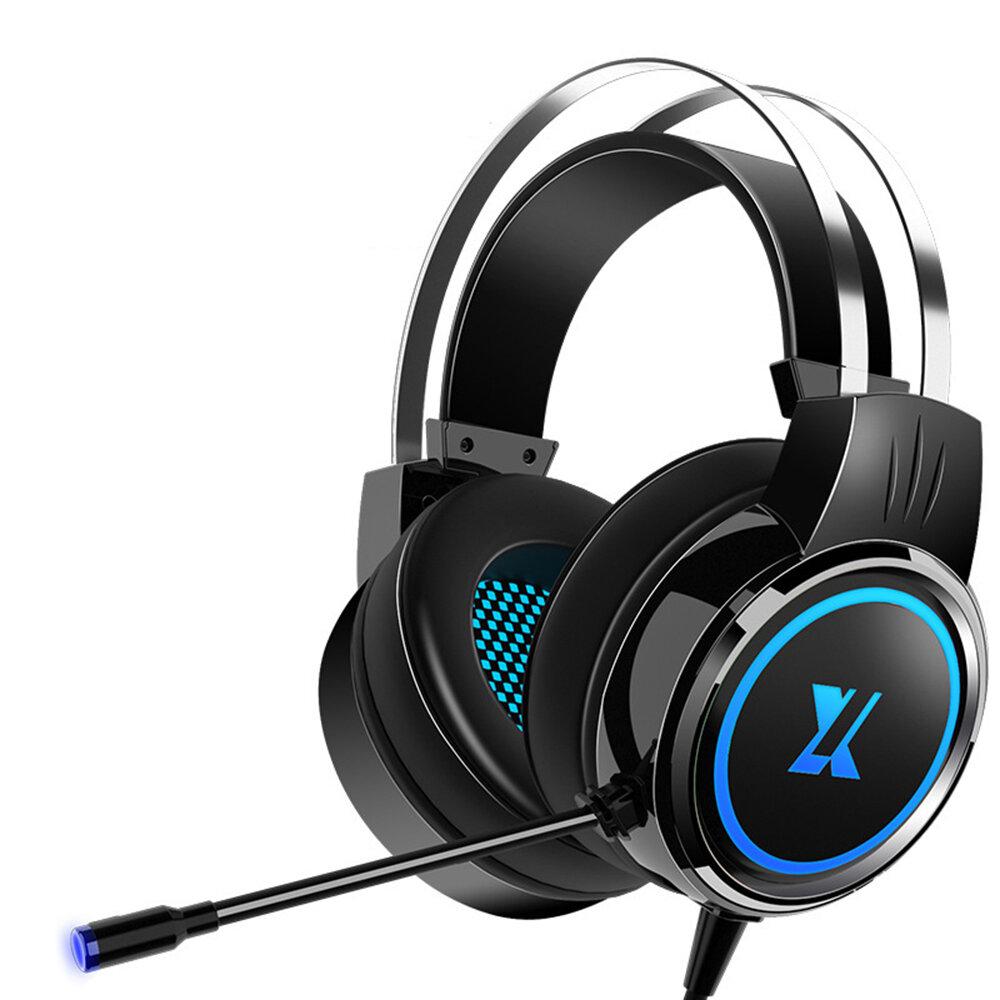 

Heir Audio X8 Gaming Headset 7.1Channerl 50mm Unit RGB Colorful Light 4D Surround Sound Ergonomic Design 360° Omnidirect