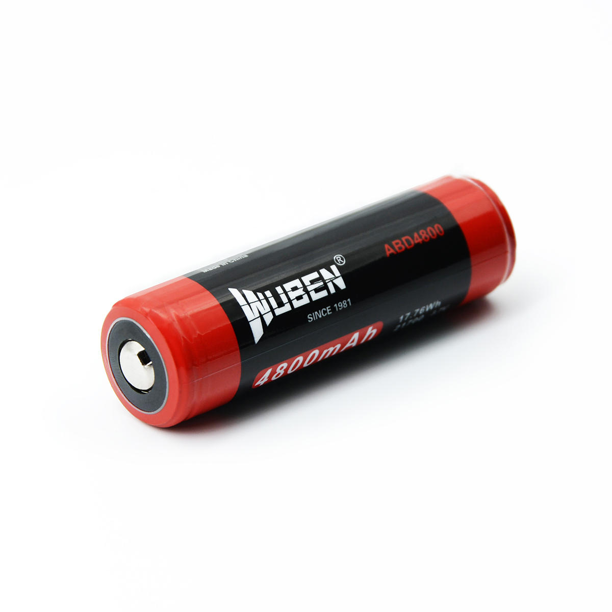 Wuben 4800mAh 3.7V 20A 21700 Fast Charging Battery for Flashlight Tools