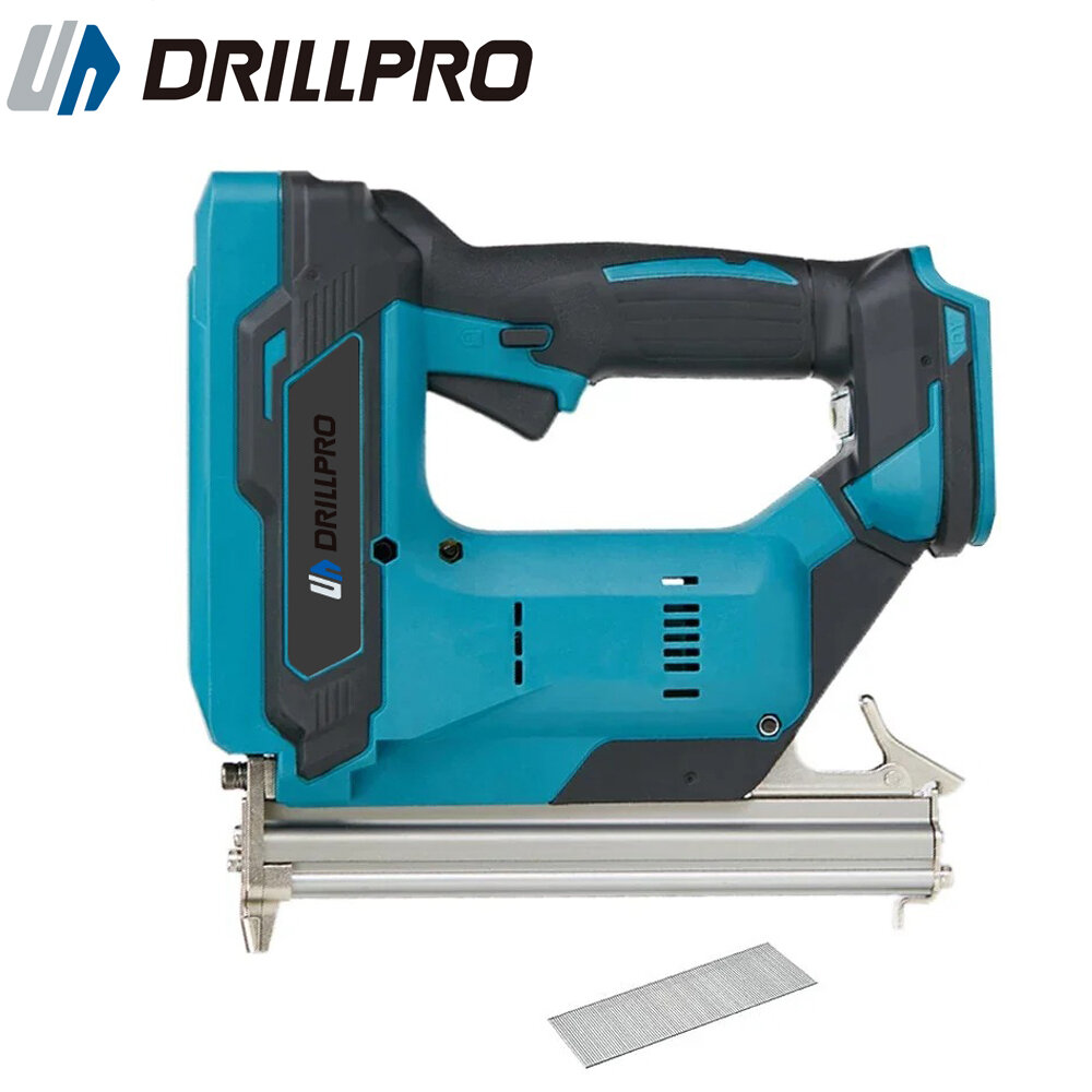 Drillpro Brushless F30 Electric Nail Gun 18V Compatible with Mak Battery High Power Cordless Design Ideal for Wood Inlay