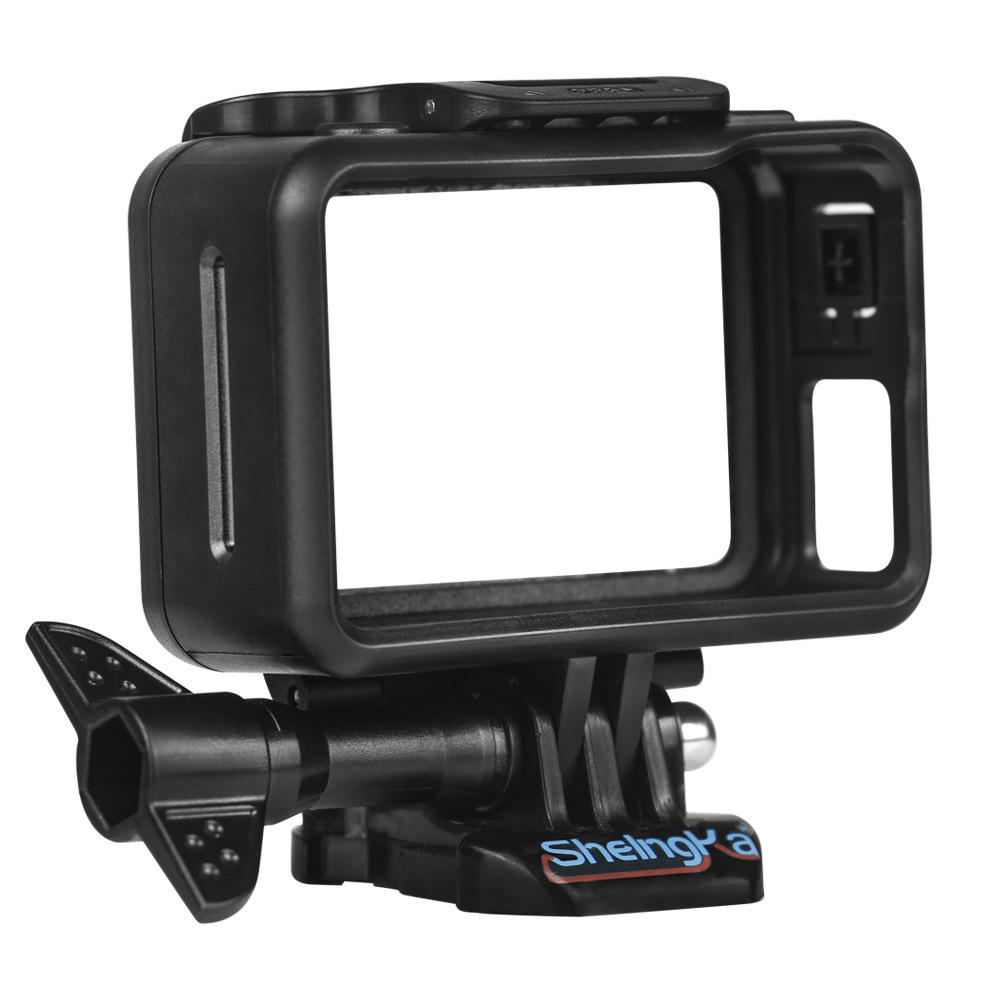 SheIngKa FLW309 DJIOSMOアクションスポーツカメラ用マイクインジケーターポート付き保護フレームシェルケース