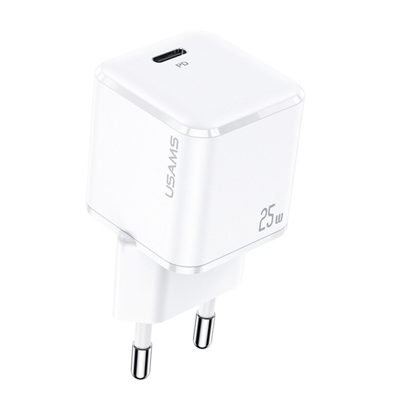 USAMS 25W Super Si USB-CPD充電器高速充電EUプラグウォール充電アダプターforiPhone 12 Pro Max for Samsung Galaxy Note S20 ultra Huawei Mate40 OnePlus 8 Pro