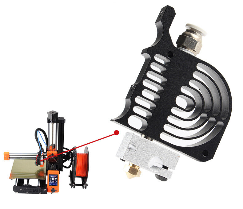 

Clone Prusa Mini Extruder Hotend SetHeatSink Heating Block Heat Insulation V6 Nozzle for Prusa Mini 3D Printer