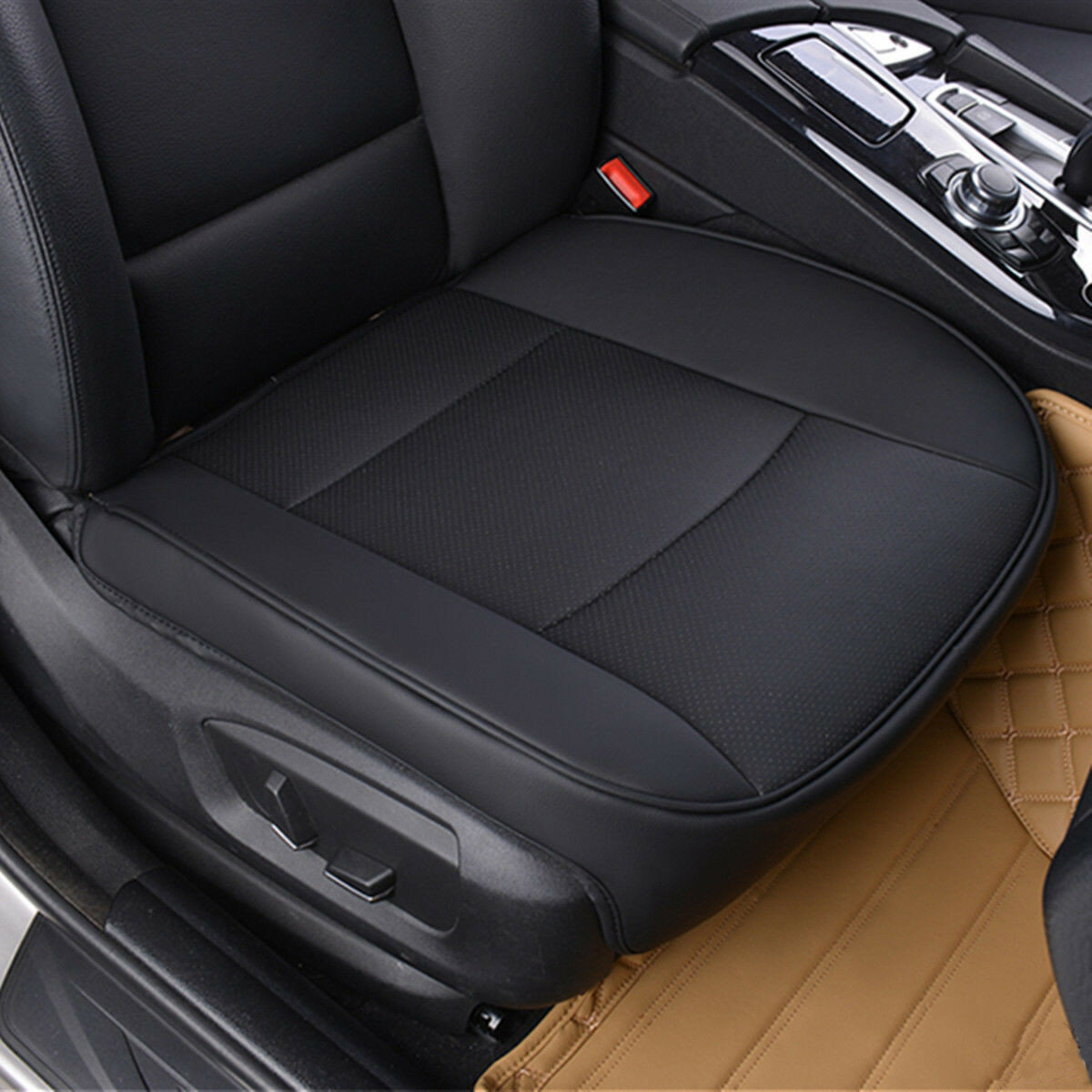 US Anti Slip PU Leather Universal 3D Car Front Seat Protector Cover Pad