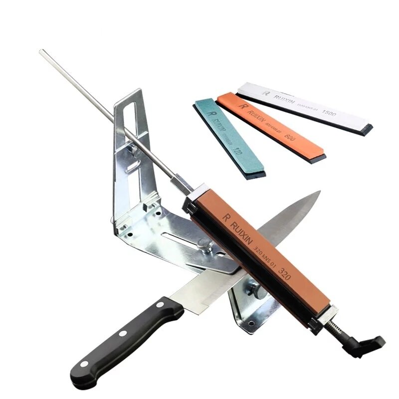 

Профессиональная точилка для ножей MYVIT Вся нержавеющая сталь Кухонная заточка, шлифовальная система Набор Угол с фикса