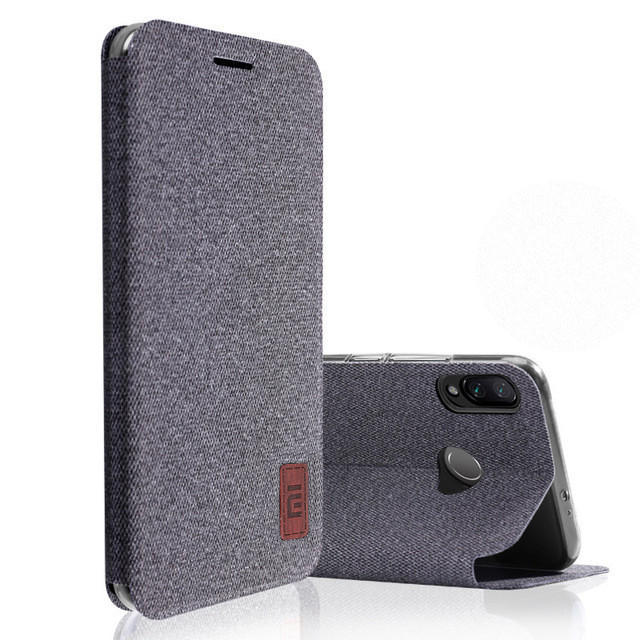 Bakeey Flip Fabric Soft Silicone Edge Shockproof Full Body Protective Case For Xiaomi Mi Play Non-or