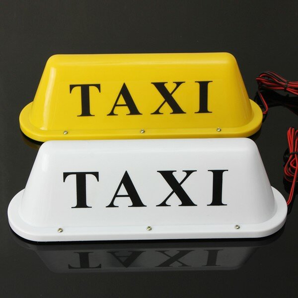 Waterdichte 12V Taxi Car Roof Top Cab LED Sign Light Lamp Magnetische voet met auto-aanstekerplug