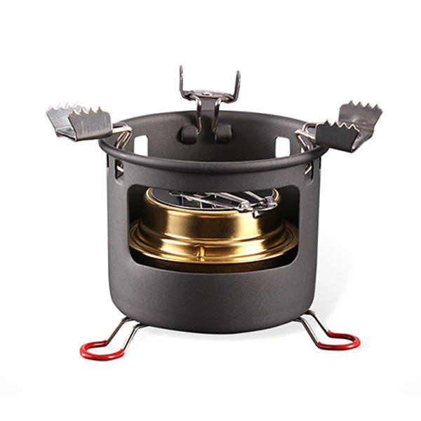 ALOCS CS-B13 Kampçılık Piknik Alkol Pişirme Soba Set Taşınabilir Sıvı Yakıt Fırın Brülör Ocak