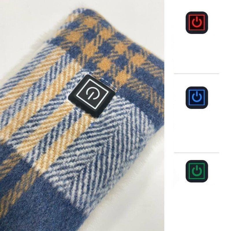 Зимний теплый шарф с регулируемой температурой, заряжаемый по USB, подошва с электронагревом, моющийся, точное управление температурой для тепла на открытом воздухе