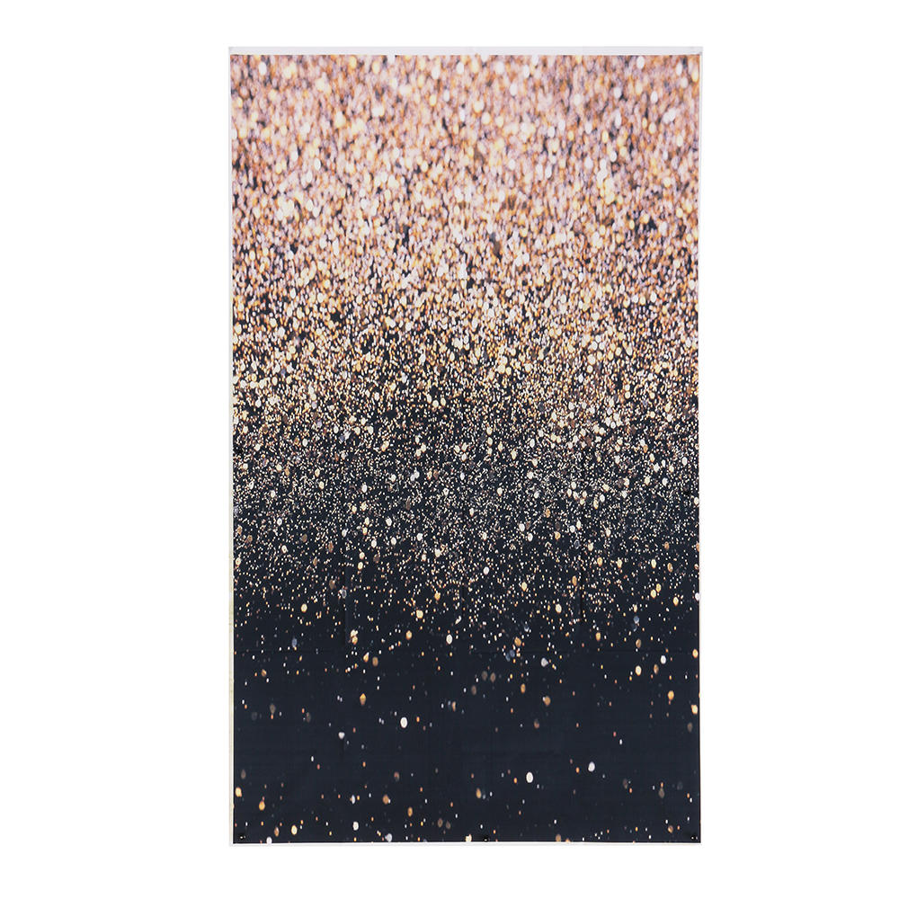4x6ft/5x7ft/3x5ft Glitter Black Gold Dots Thin Vinyl Photography Backdrop Background Studio Photo