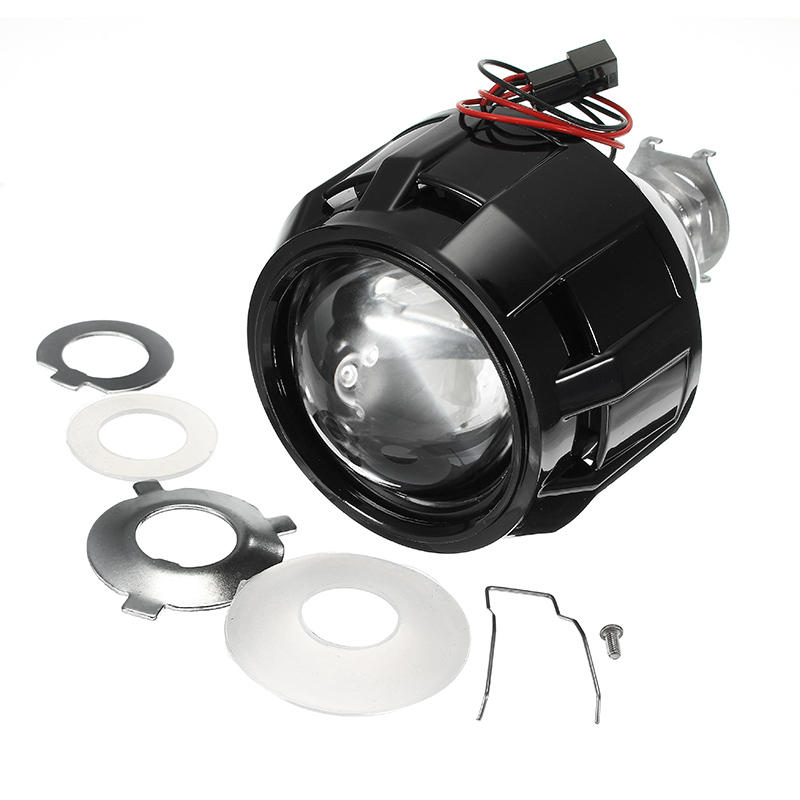 2,5 inch auto motor bi-xenon HID projector hoek oog halo lens koplamp H1 H4 H7