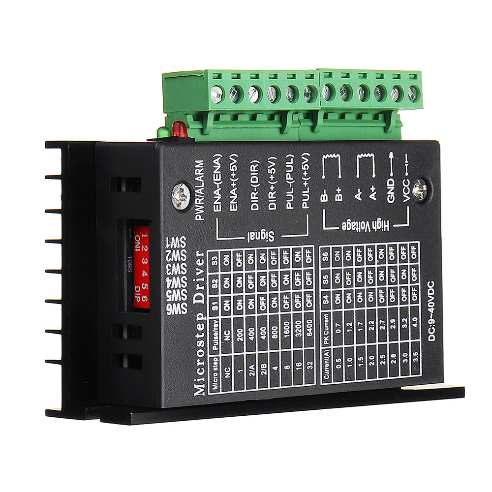Updated Version of TB66004A 9~40V 42/57/86 32 Segments Microstep Stepper Motor Driver Controller
