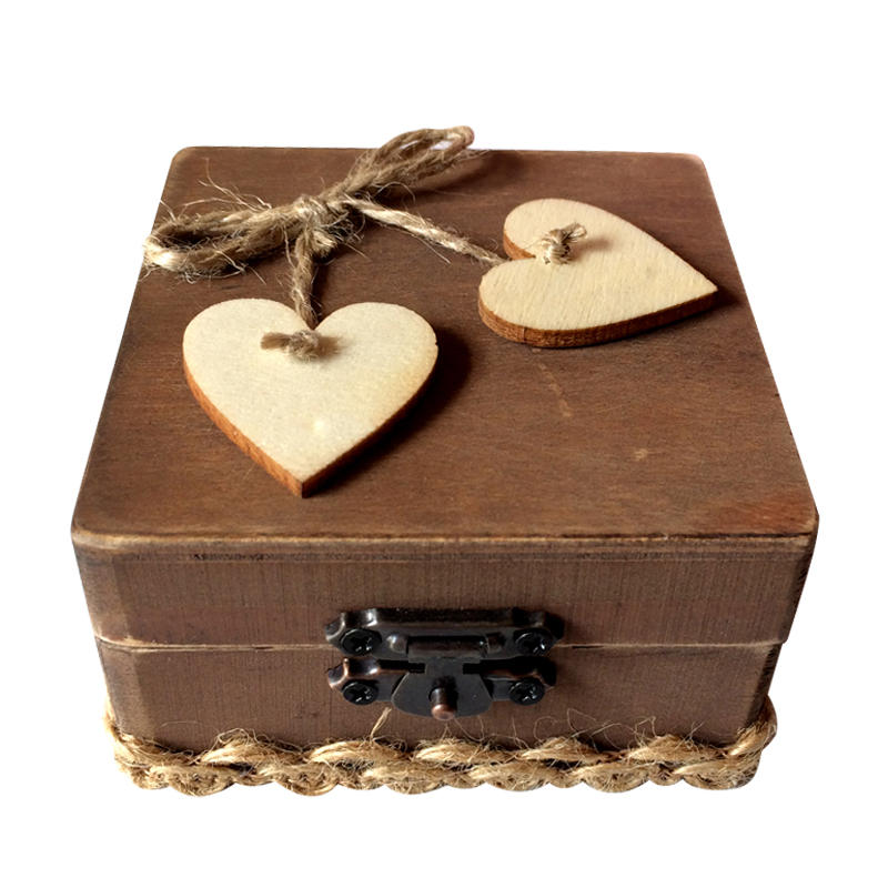 

Rustic Wedding Personalized Ring Bearer Box LovingWedding Gift