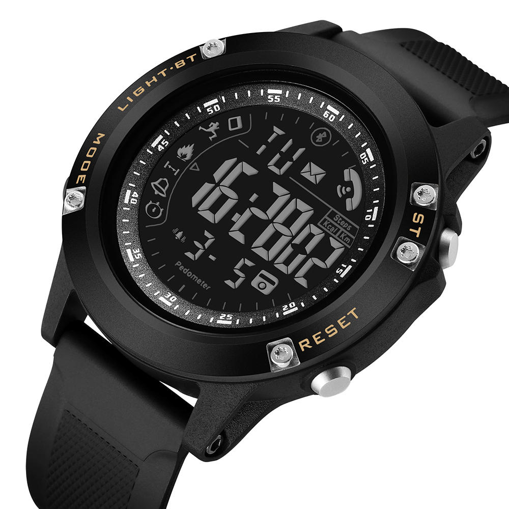 READ R5010 BT4.0 Stepcount Message Call Reminder Alarm Clock Remote Camera Smart Digital Watch