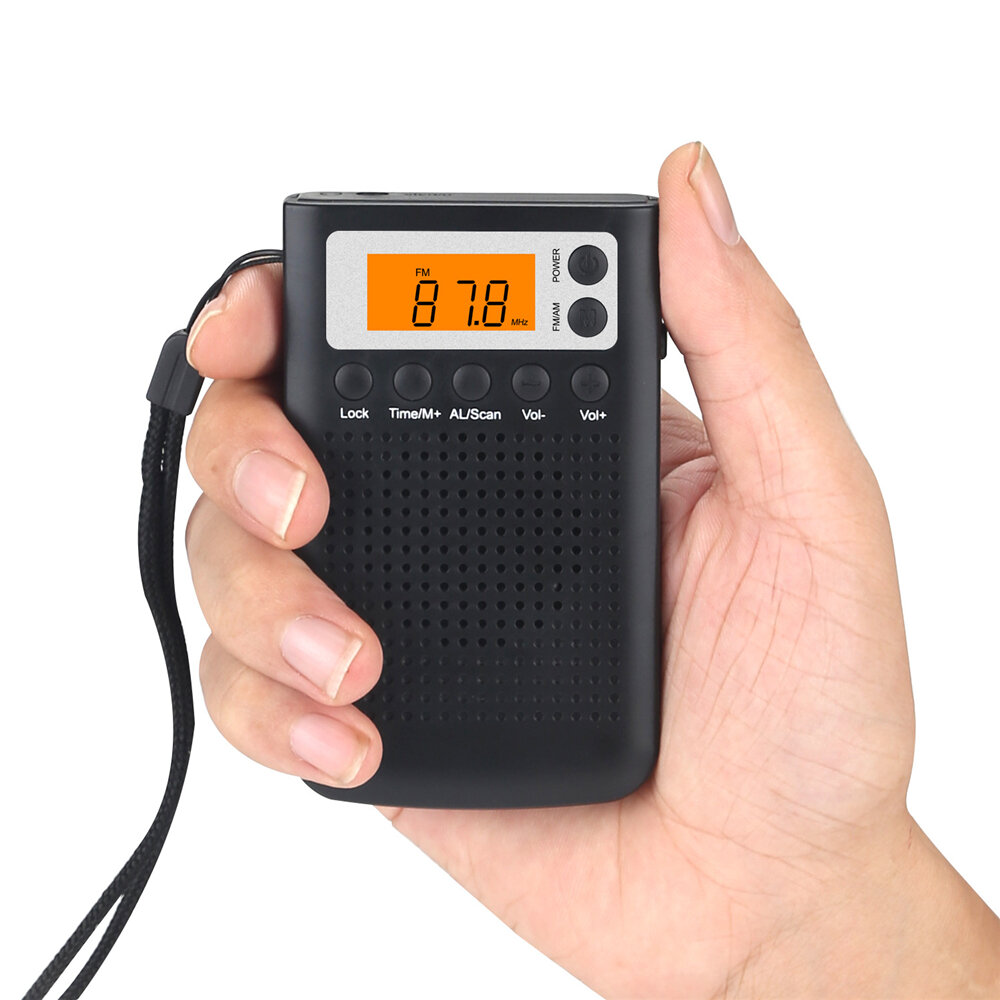 EU / US / JP Type Mini Radio Ingebouwde Clear Speaker Draagbare Stereo FM / AM Hoorradio voor Oudere