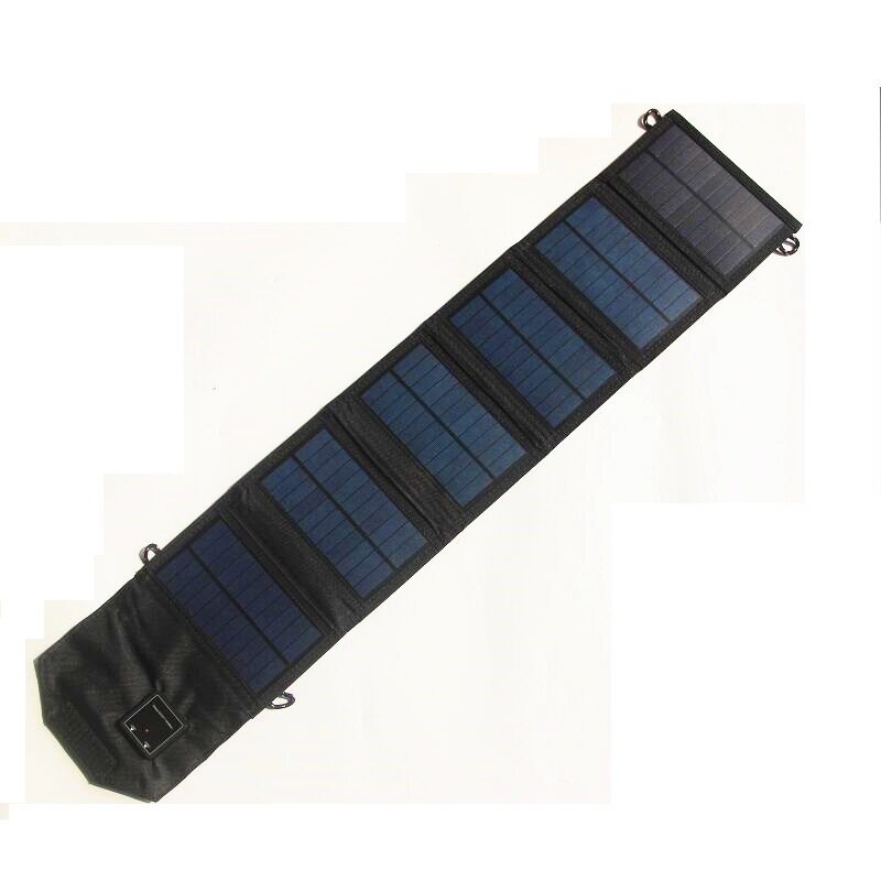 Φορτιστές ηλιακής ενέργειας USB 5V 15W με 5 Αναδιπλούμενα ηλιακά πάνελ, φορητή ηλιακή μπαταρία αδιάβροχη, τράπεζα ισχύος ηλιακής μπαταρίας