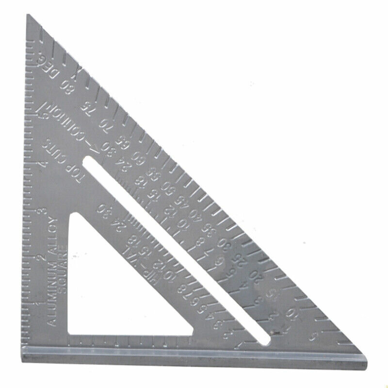 7 inch aluminiumlegering 90 graden driehoek liniaal verdikking hoek liniaal timmerman houtbewerking 