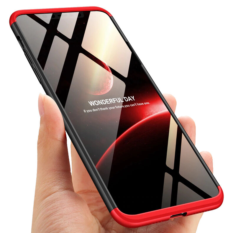 Bakeey for iPhone 12 Mini Case 3 in 1 Detachable Double Dip Frosted with Lens Protector Anti-Fingerp