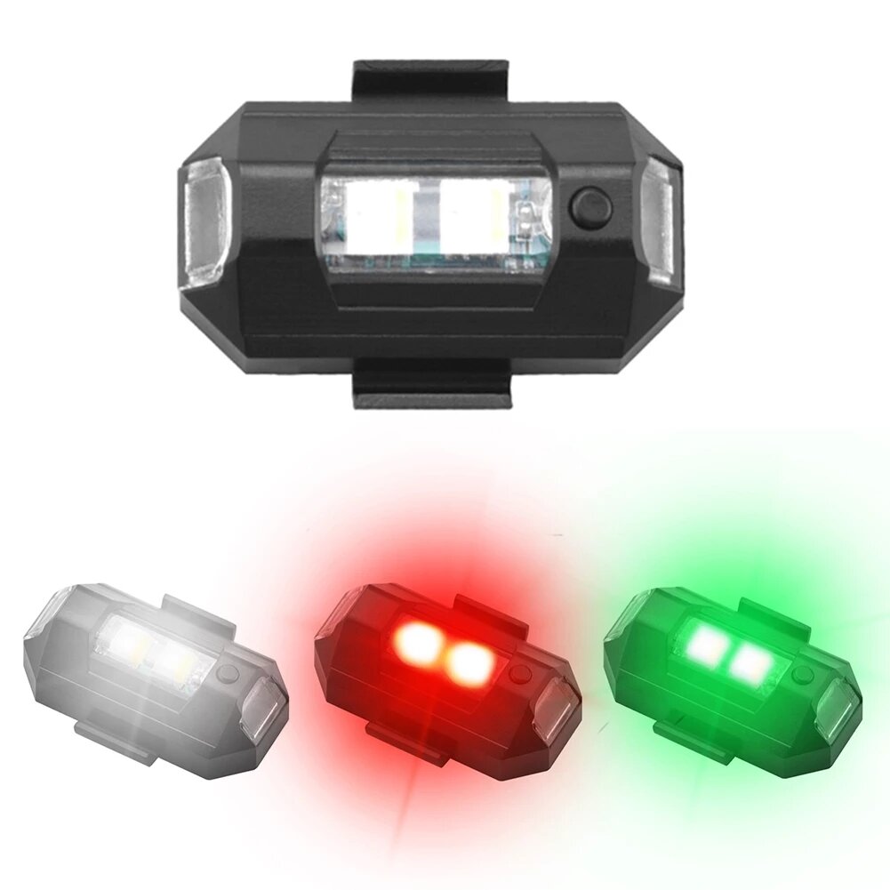 Night Flying LED Flash Light Rechargeable Warning Signal Lamp AntiCollision Strobe Blinker for DJI Mavic 3 / Mini 2 / AI
