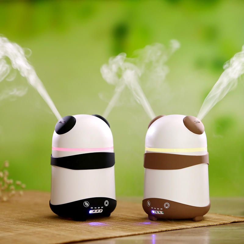 Panda USB Dual-Nozzle Ultrasonic Aroma Diffuser Humidifier