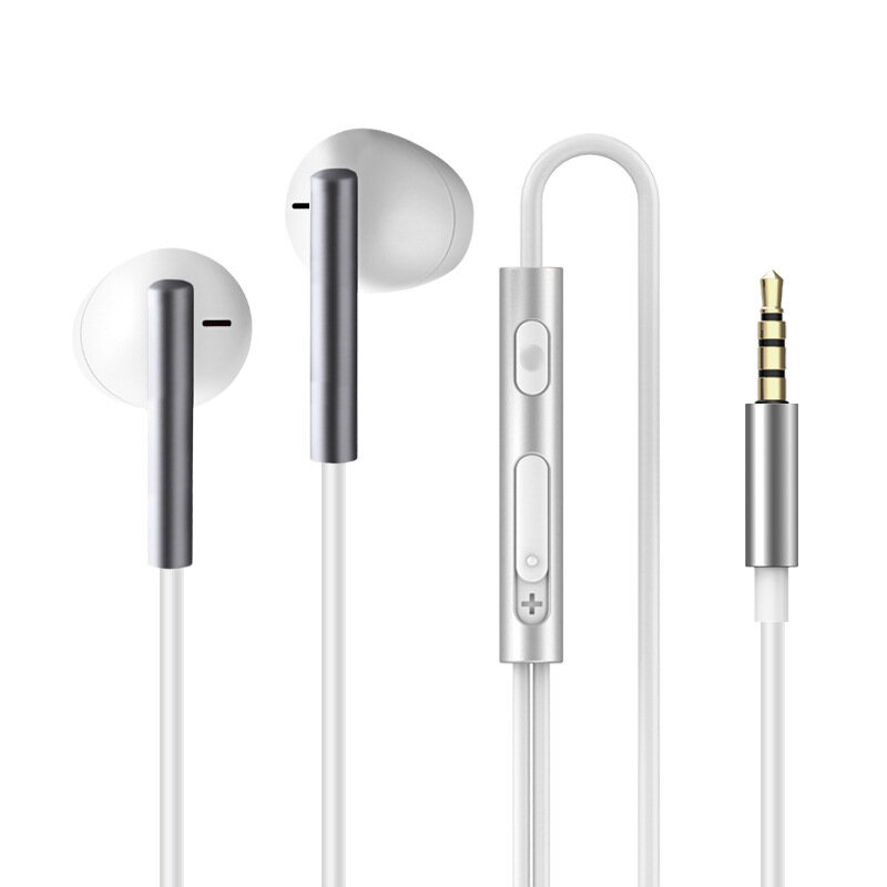 Bakeey P8 HiFi HD Sound Noise Reduction Half in-Ear 3.5mm Wired Control Stereo Earphones Headphone With Mic