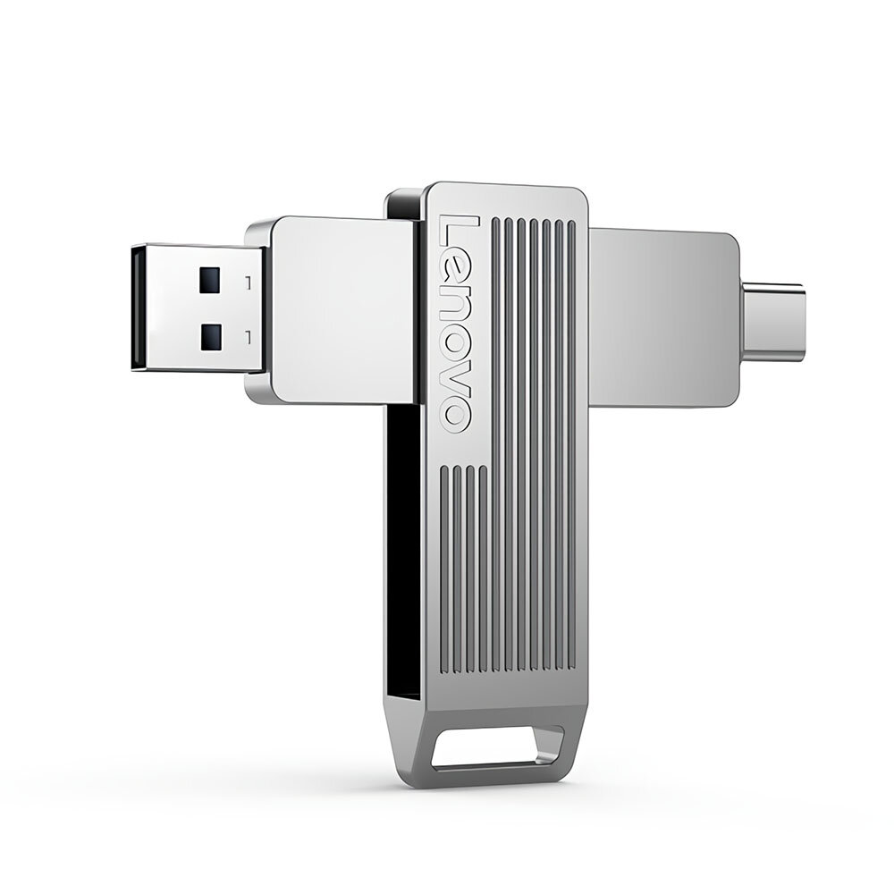 

Lenovo SX5 Pro 256GB Type-C & USB3.2 Solid State Flash Drive Dual Interface 360° Rotation Zinc Alloy USB Disk Portable T