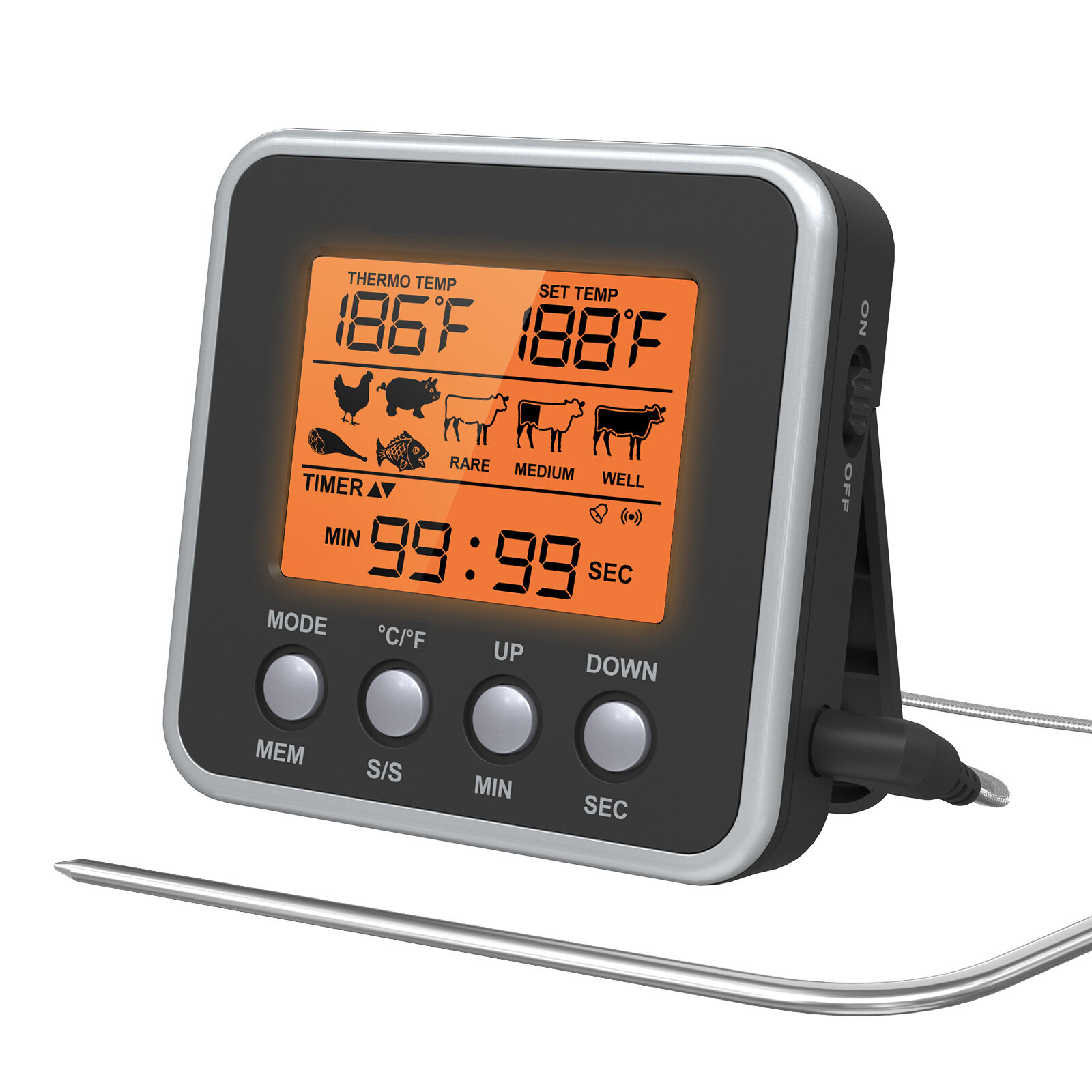 best price,agsivo,digital,food,oven,meat,thermometer,with,probe,timer,discount