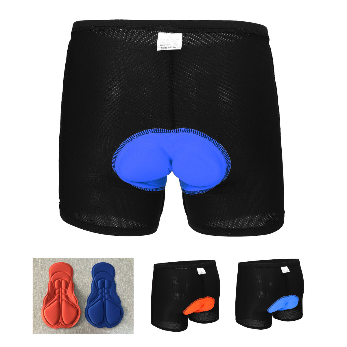 Mannen 3D Silicagel Gewatteerde Fiets Fietsen Fietsen Shorts Ondergoed Soft Broek