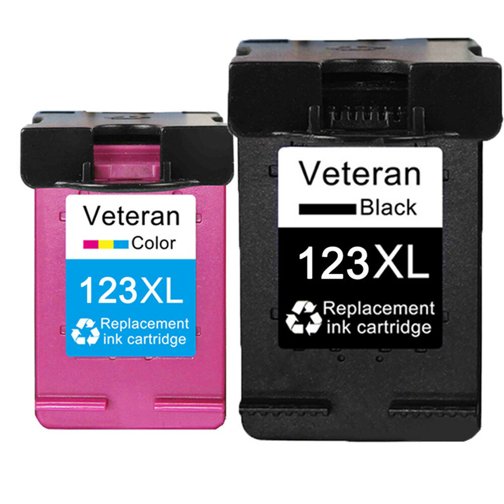 Veteran VH123XL Ink Cartridge Compatible with HP 123xl Cartridge 2130/2630/3630/3830 Printer School Office Use