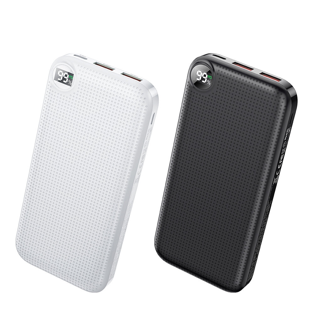 

MCDODO 22.5W PD+QC 10000mAh Power Bank USB Type C Fast Charging Portable Charger For Huawei P30Xiaomi Mi 9