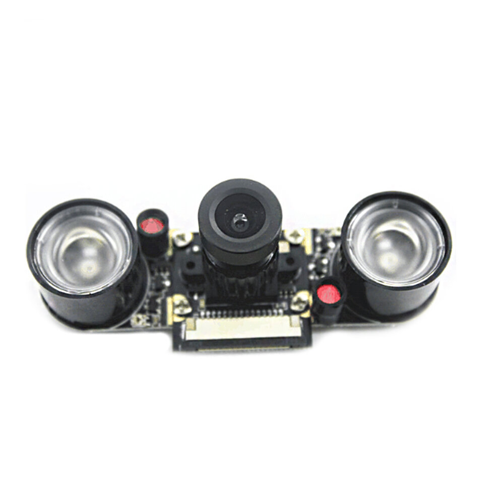 5MP Nachtzicht Fisheye-cameramodule OV5647 72 ? focaal instelbaar camerabord met 850 IR LED