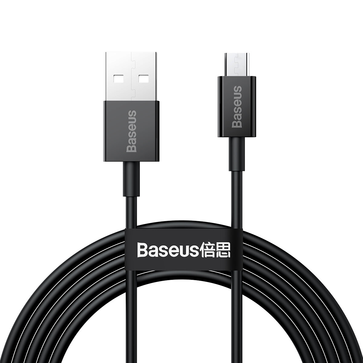 Baseus 2A Sperior-serie Micro USB-snellaadgegevenskabel voor mobiele telefoon Power Bank Tablet Desk