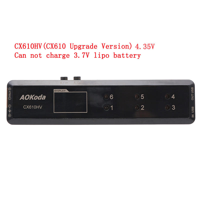 AOKoda CX610HV 6-Channel 1S LiPo Charger