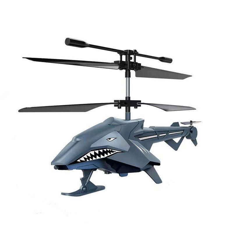 

2.5CH USB Charging Intelligent Induction Alloy Shark Style RC Helicopter RTF With Lights RC Toys