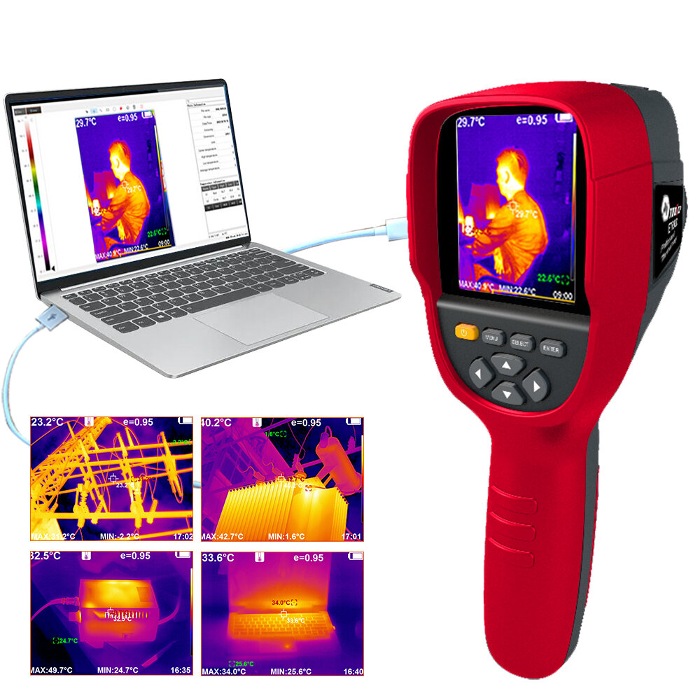 TOOLTOP ET692D 320 * 240 Imageur thermique infrarouge portable -20 ℃ ~ 350 ℃ Analyse de logiciel PC Caméra dimageri