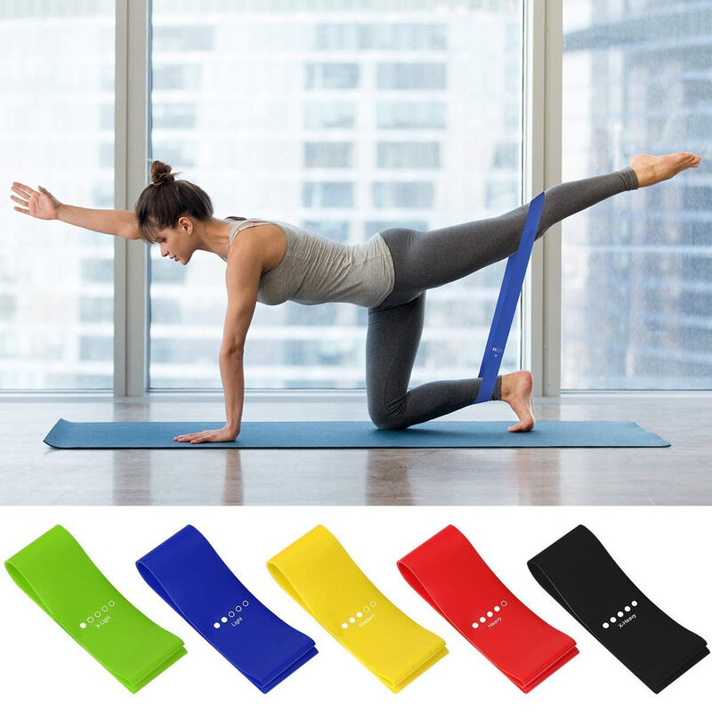 

5 Pcs/Set 5-40LB Yoga Resistance Bands Quick Slide Plate Set Home Fitness Speed Strength Training Tools